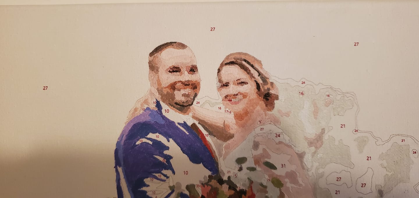 Customer photo review of Extra Paint Kit to Elevate Paint by Numbers Experience