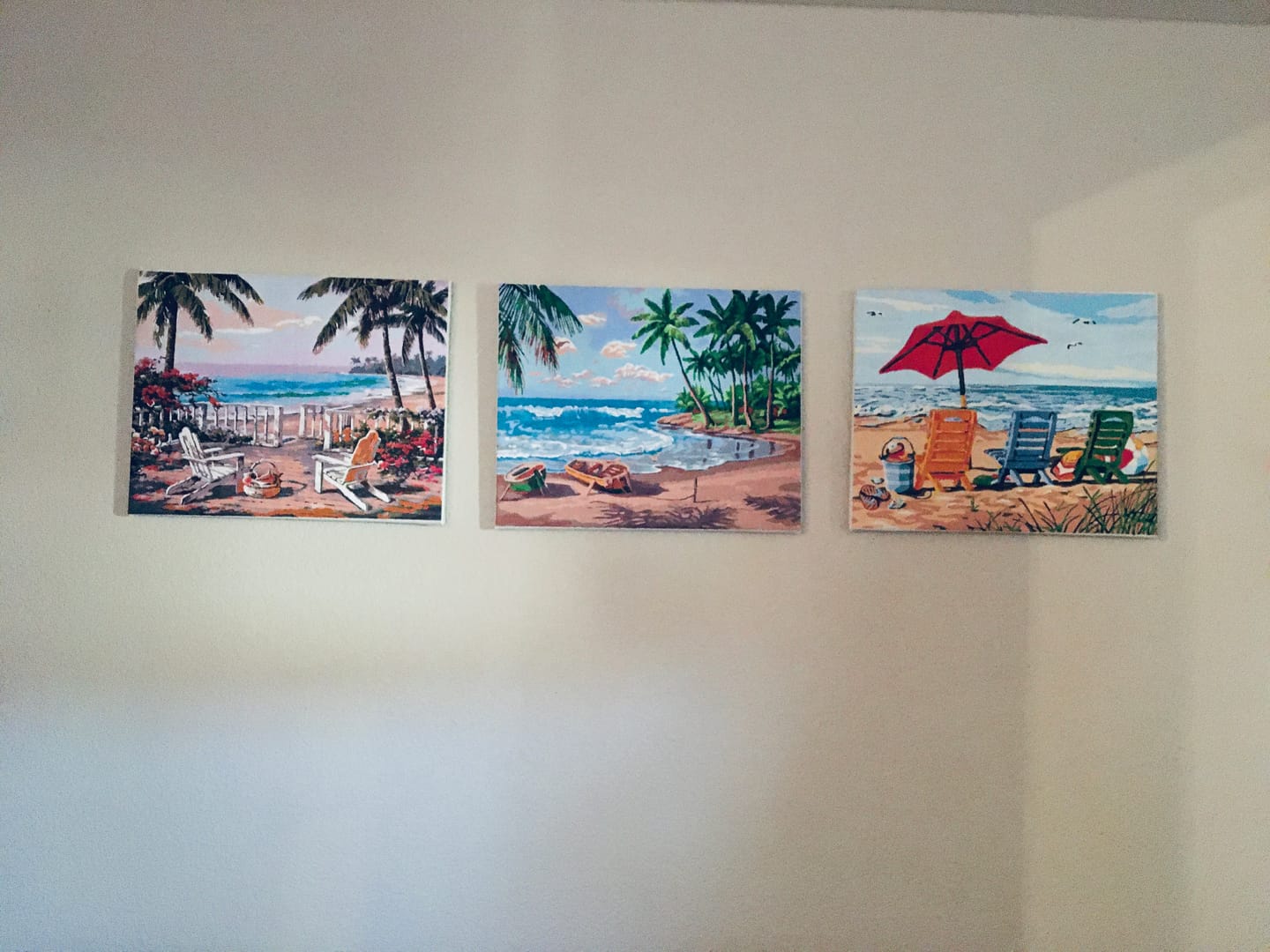 Customer photo review of DIY Pine Wood Frame for Paint by Numbers