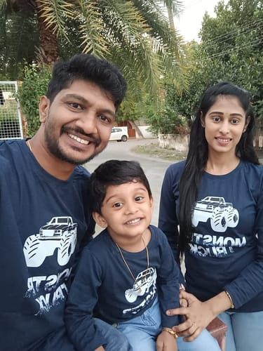 Customer photo review of Custom Family T-Shirt Round Neck