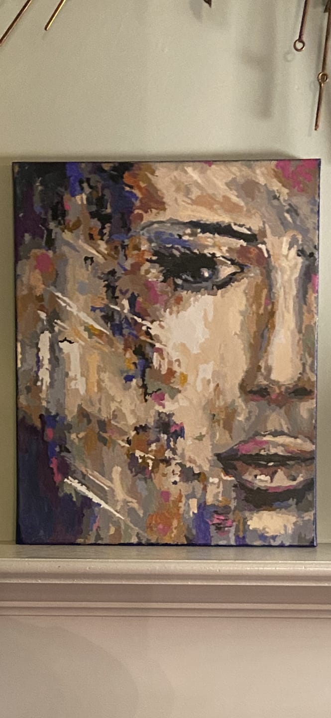 Customer photo review of The Woman Infinity - Paint by Numbers