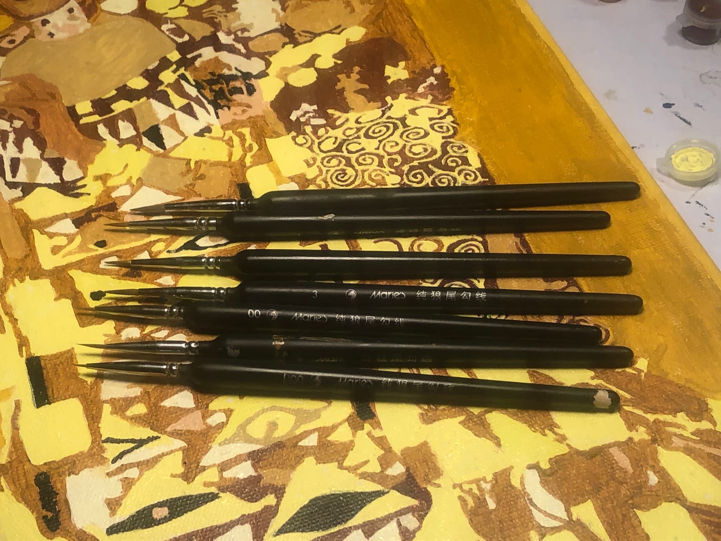 Customer photo review of Extra-Fine Detail Weasel Hair Brushes