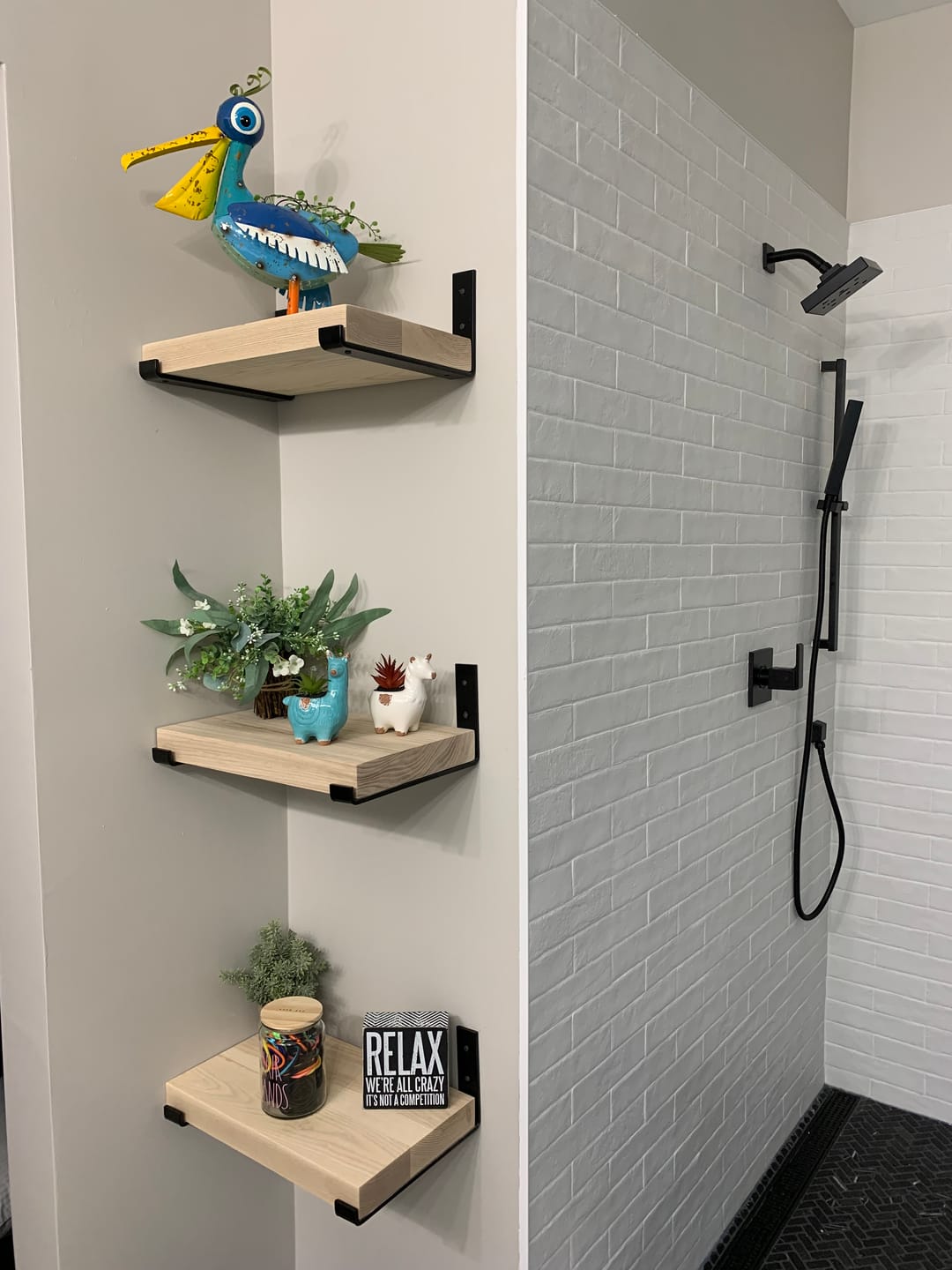 Customer photo review of Ash Shelves with Brackets