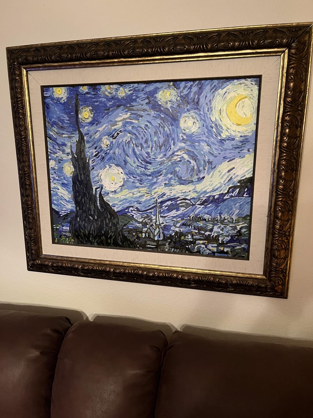 Customer photo review of Starry Night - Paint by Numbers