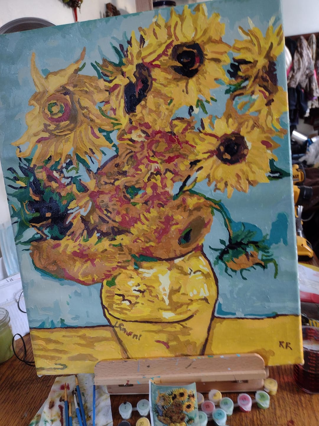 Customer photo review of Pine Wood Canvas Frame Kit