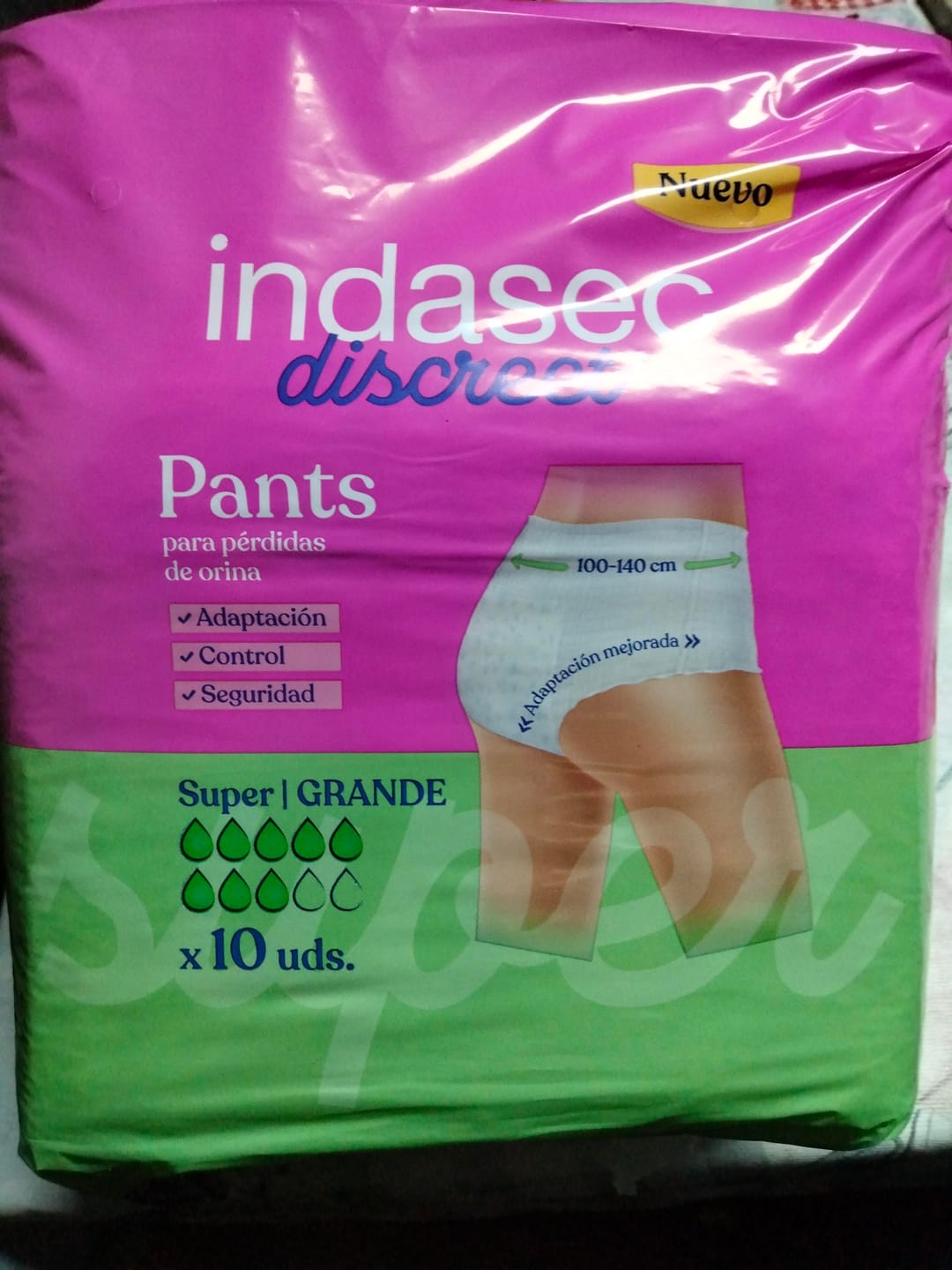 Customer photo review of Fralda Cueca Indasec Pants