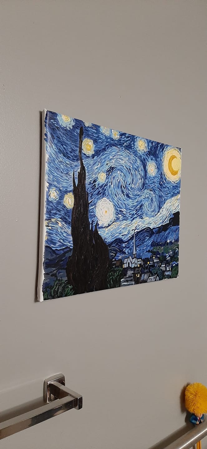 Customer photo review of Pine Wood Canvas Frame Kit