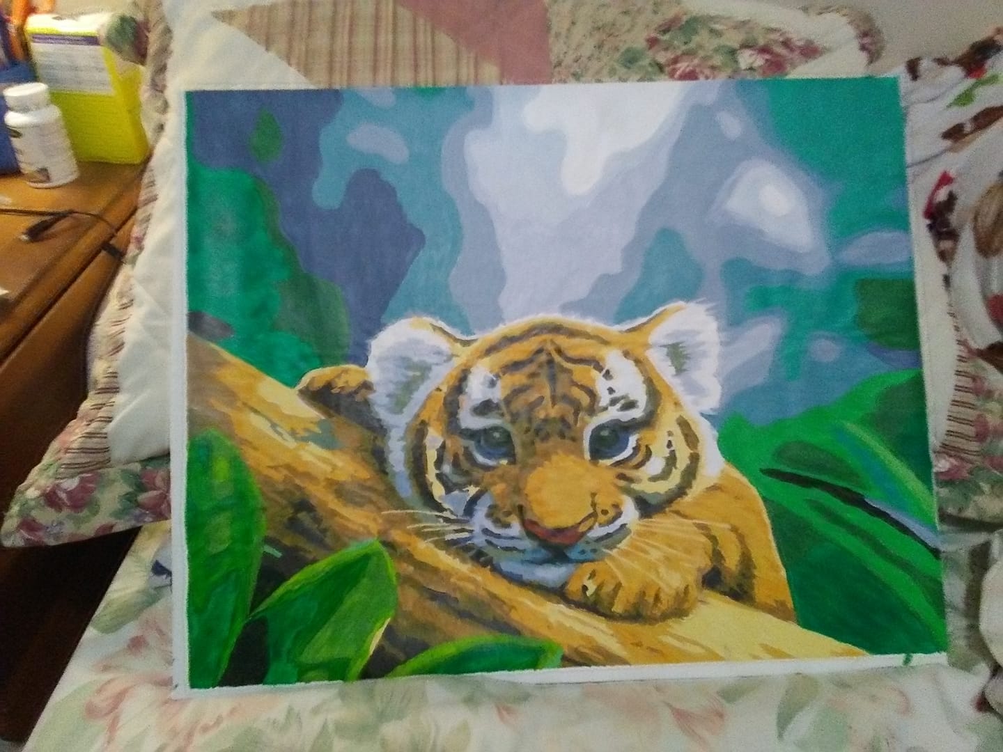 Customer photo review of Pine Wood Canvas Frame Kit