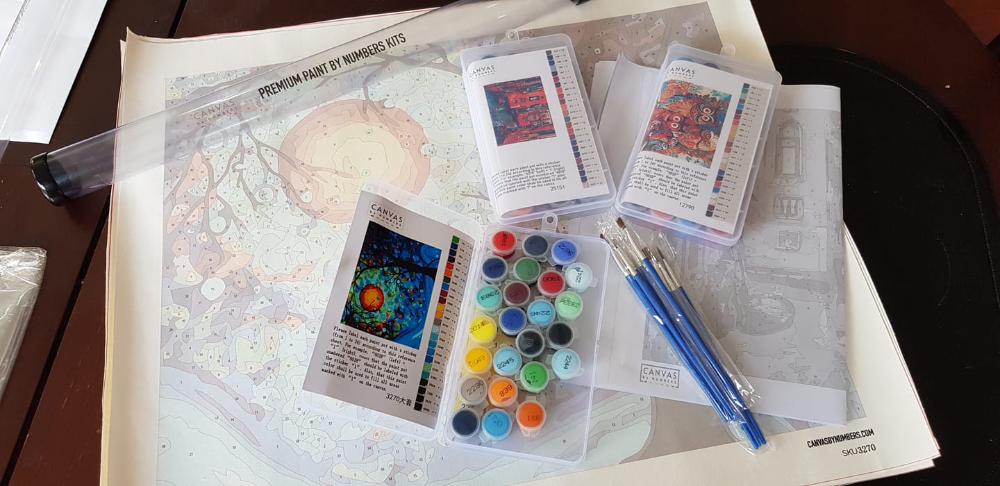 Customer photo review of Blue Essence - Paint by Numbers