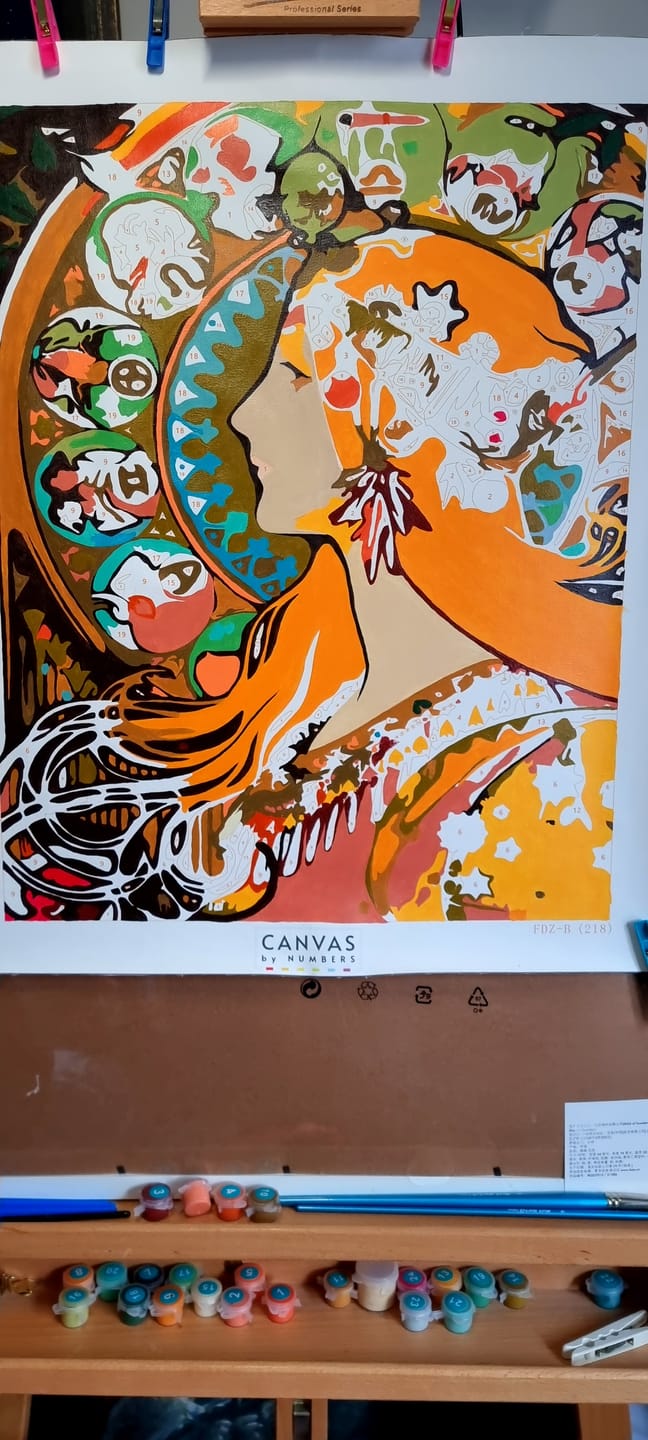 Customer photo review of Zodiac (1896) - Paint by Numbers