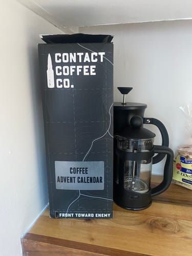 Customer photo review of Contact Coffee Advent Calendar