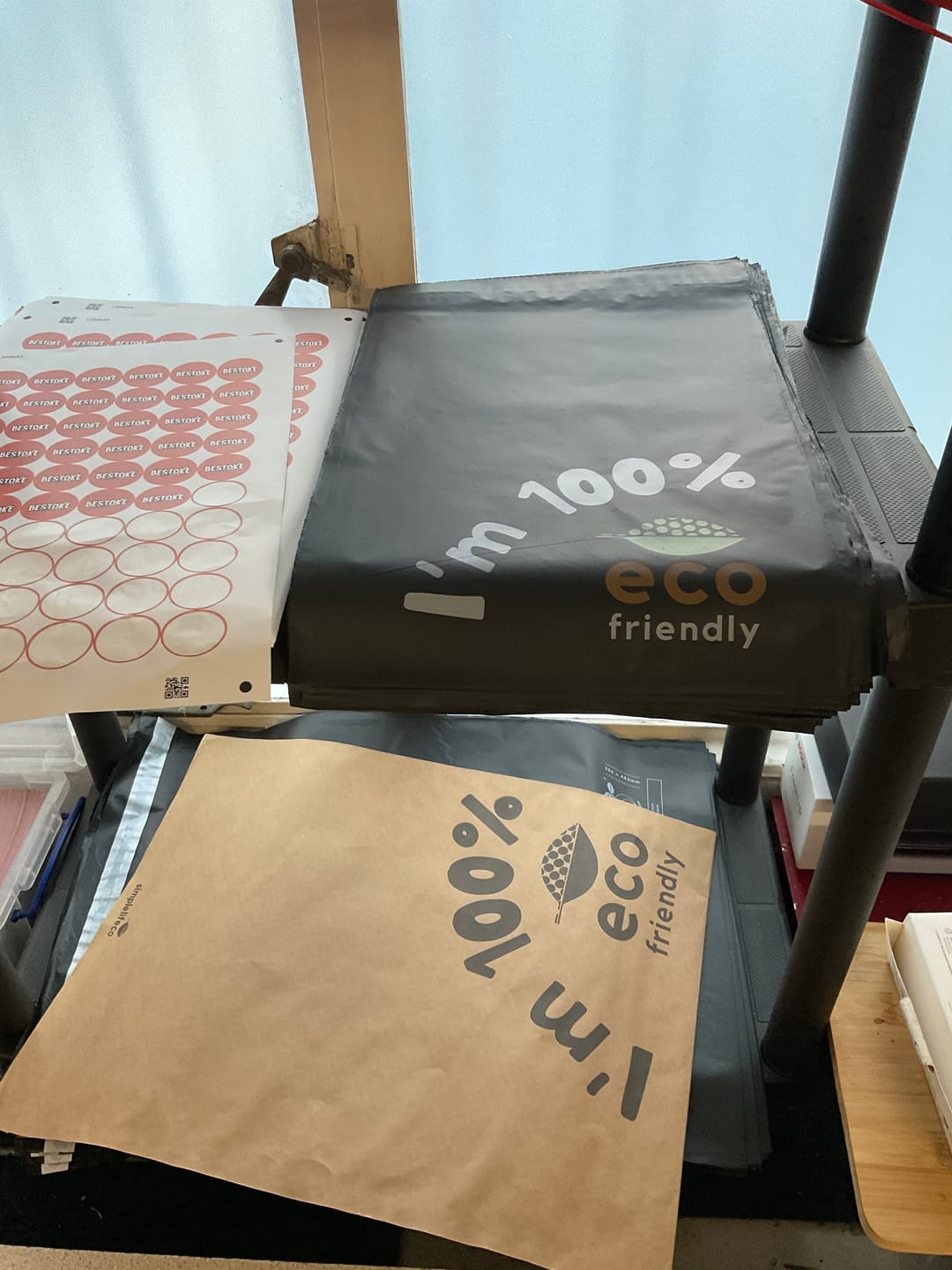 Customer photo review of Compostable Mailing Bags