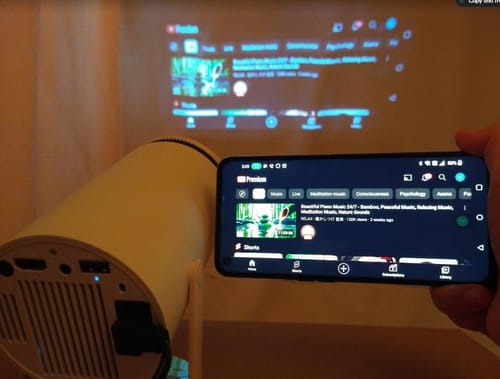 Customer photo review of Full HD Mini Portable Projector
