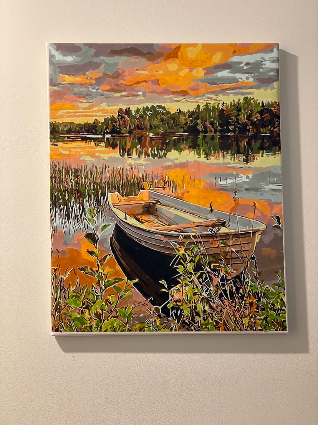 Customer photo review of Pine Wood Canvas Frame Kit