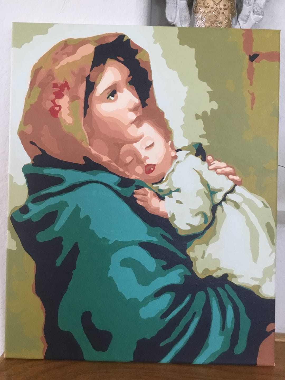 Customer photo review of Madonnina - Paint by Numbers