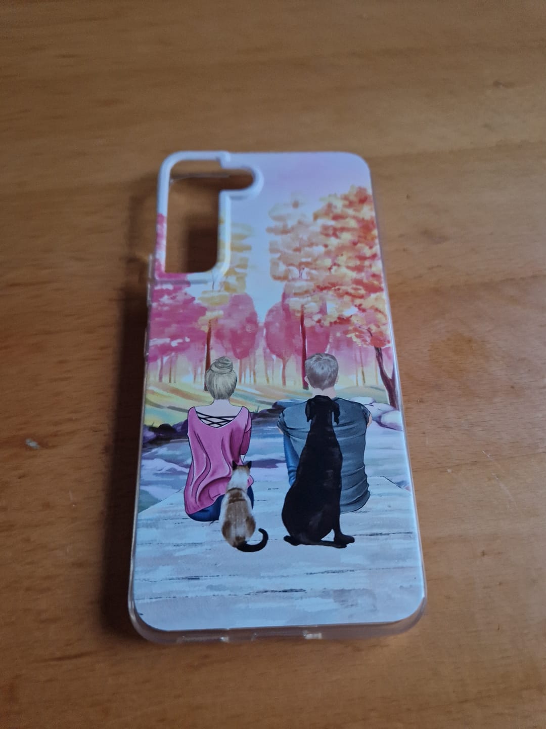 Customer photo review of Unterwegs mit Haustier Pärchen - Individuelle Handyhülle