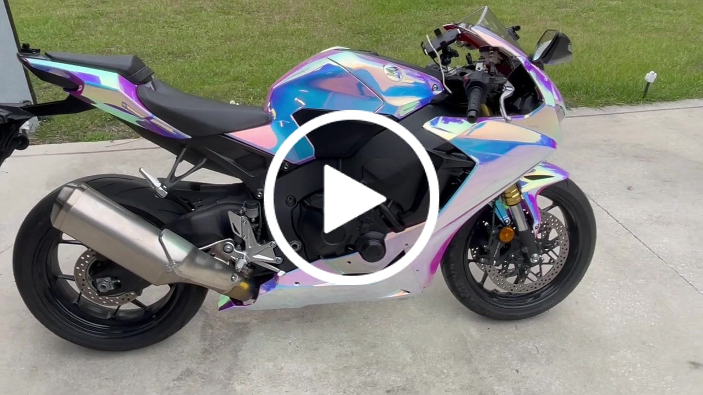 Customer video review of Opal Chrome White Vinyl Wrap (Non-Stretchable)