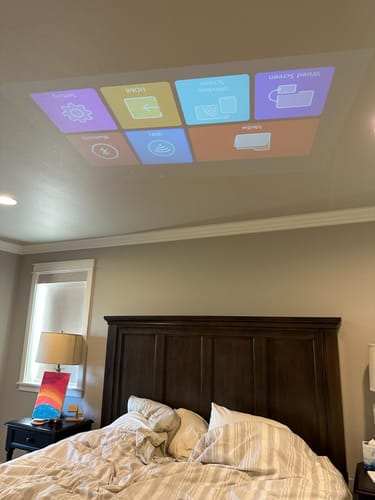 Customer photo review of Full HD Mini Portable Projector