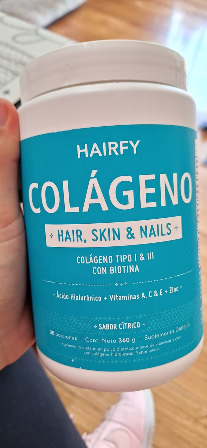 Customer photo review of Colágeno Hair, Skin & Nails