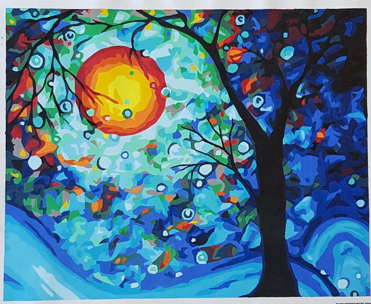 Customer photo review of Blue Essence - Paint by Numbers