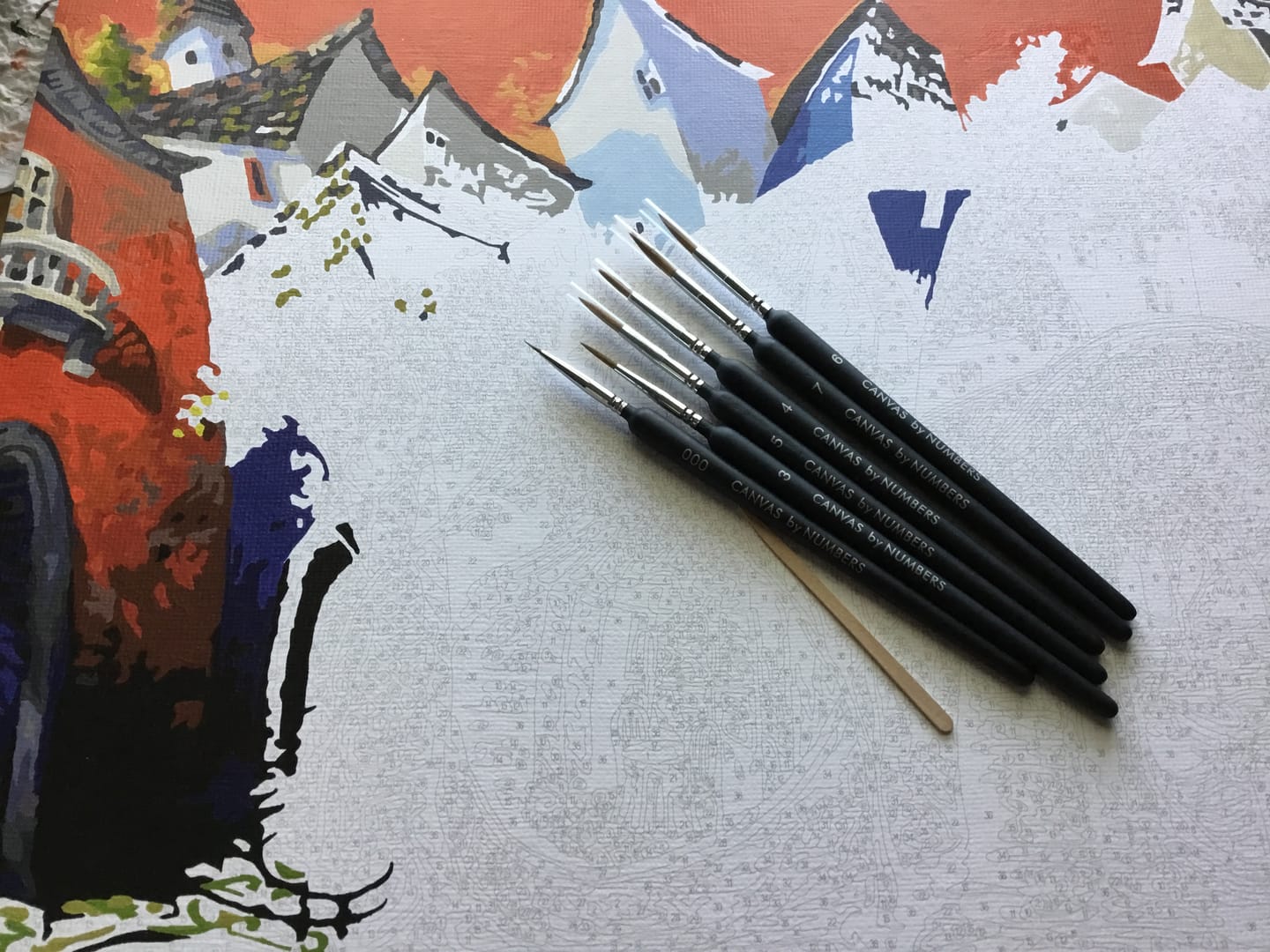 Customer photo review of Extra-Fine Detail Weasel Hair Brushes