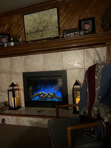 Customer photo review of Modern Flames Redstone 36" Built In Electric Firebox Insert