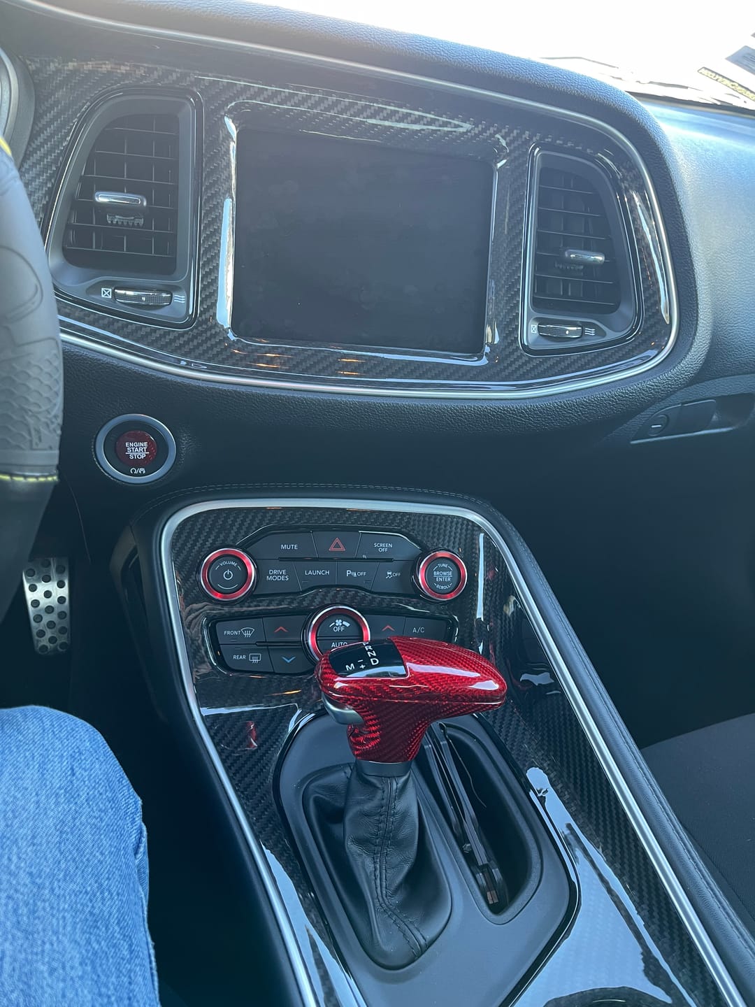 Customer photo review of Dodge Challenger 2015-2023 Real Carbon Fiber Interior Dashboard Trim Cover