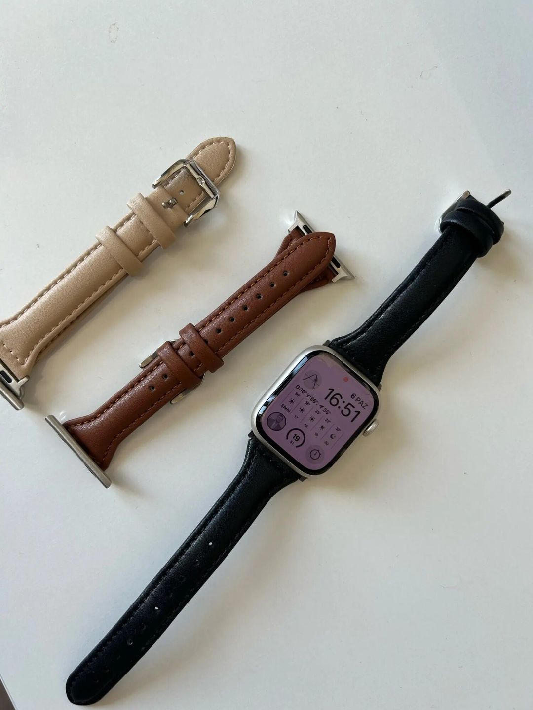 Customer photo review of Appel Watch Lederband "Dublin"