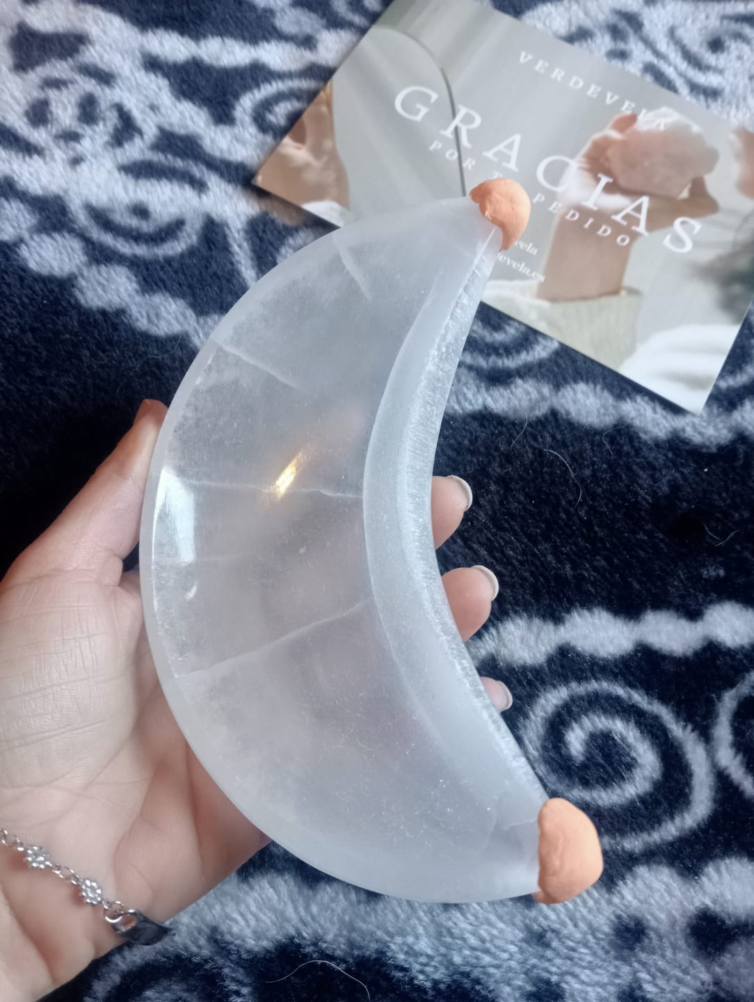Customer photo review of Bol de Selenita Luna Grande | Bienestar - Tranquilidad