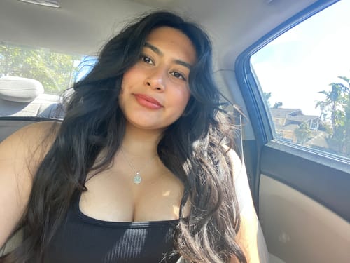 Customer photo review of Custom Big Love Necklace