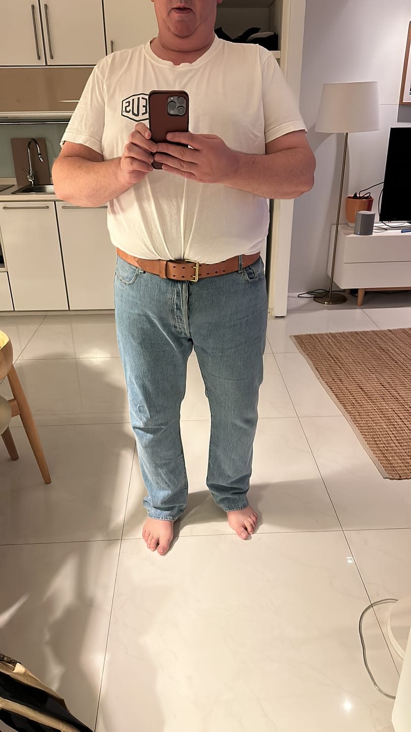 Customer photo review of The Unbreakable Belt - The Original - Old World Tan (Hermann Oak tannery)