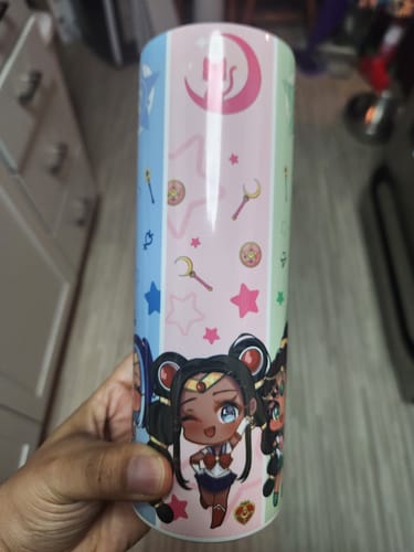 Customer photo review of Melanated Pretty Guardians Tumbler