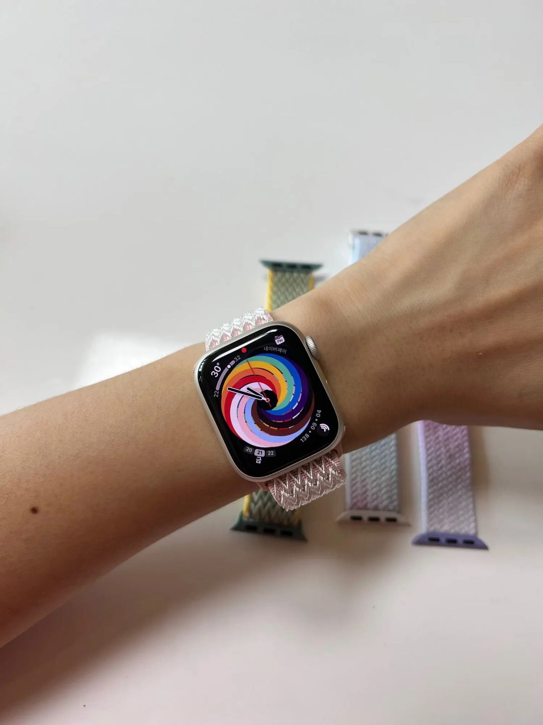 Customer photo review of Appel Watch Nylonband "Flow"
