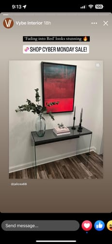 Customer photo review of Fading into Red
