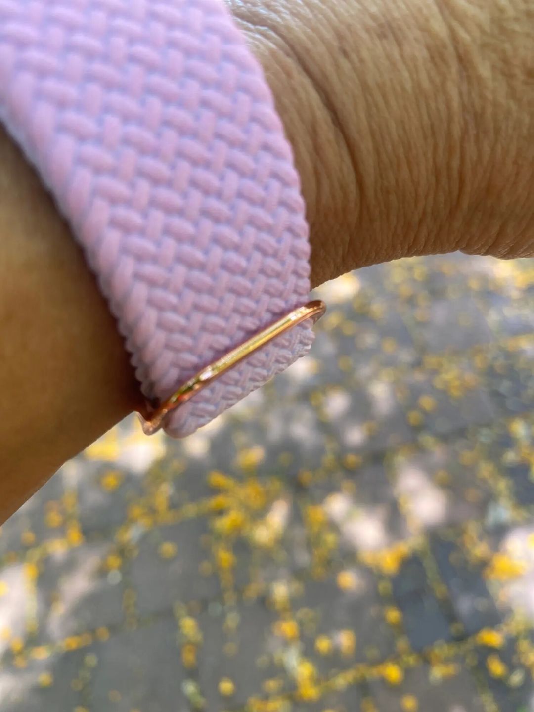 Customer photo review of Appel Watch Nylonband "Flow"