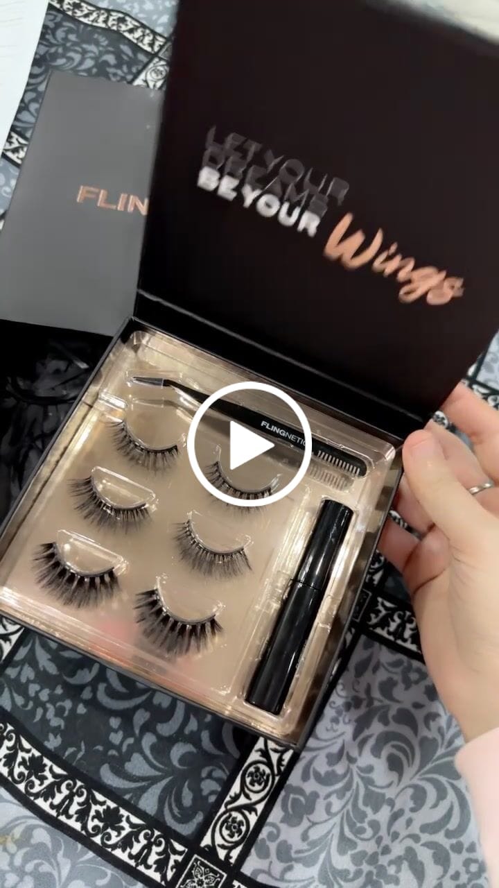 Customer video review of FLINGNETIC MAGNETIC EYE LINER & LASHES KIT (12 Magnets - NEW EDITION)