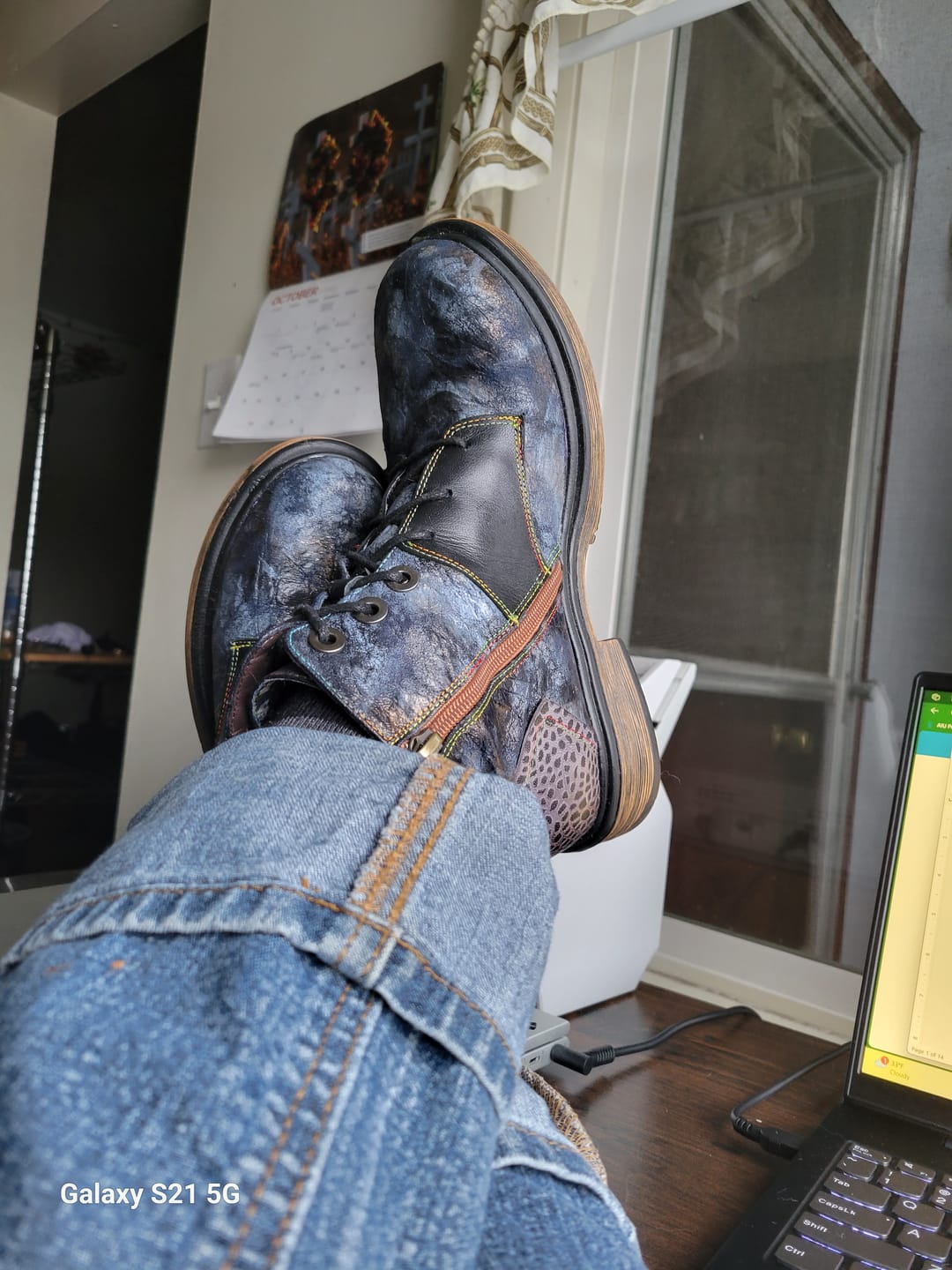 Customer photo review of Genuine Leather Vintage Boots