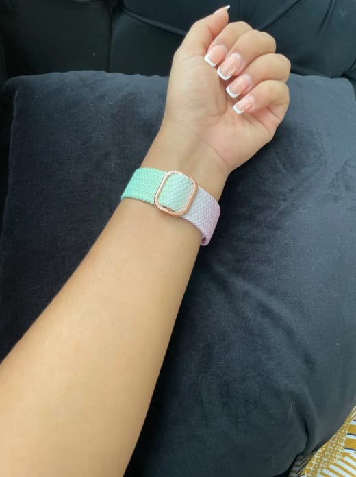 Customer photo review of Appel Watch Nylonband "Flow"