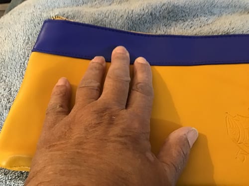 Customer photo review of SGRHO Embossed Wristlet