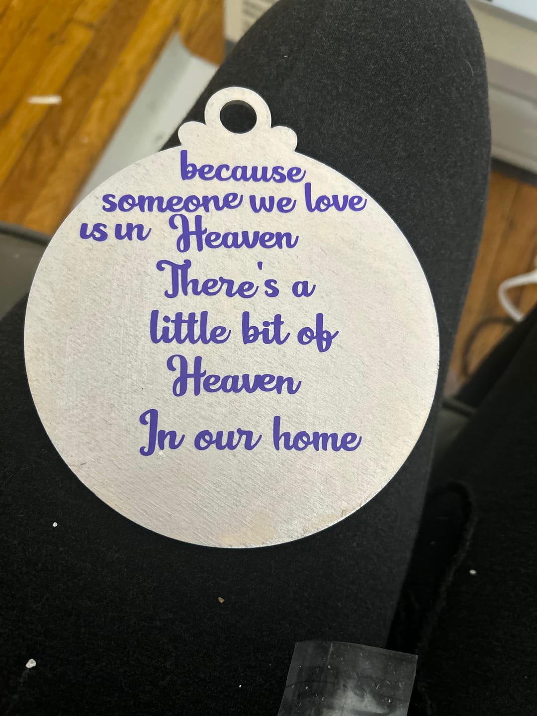 Customer photo review of Unfinished Wood Christmas Ornament Shape - Craft - up to 36" DIY