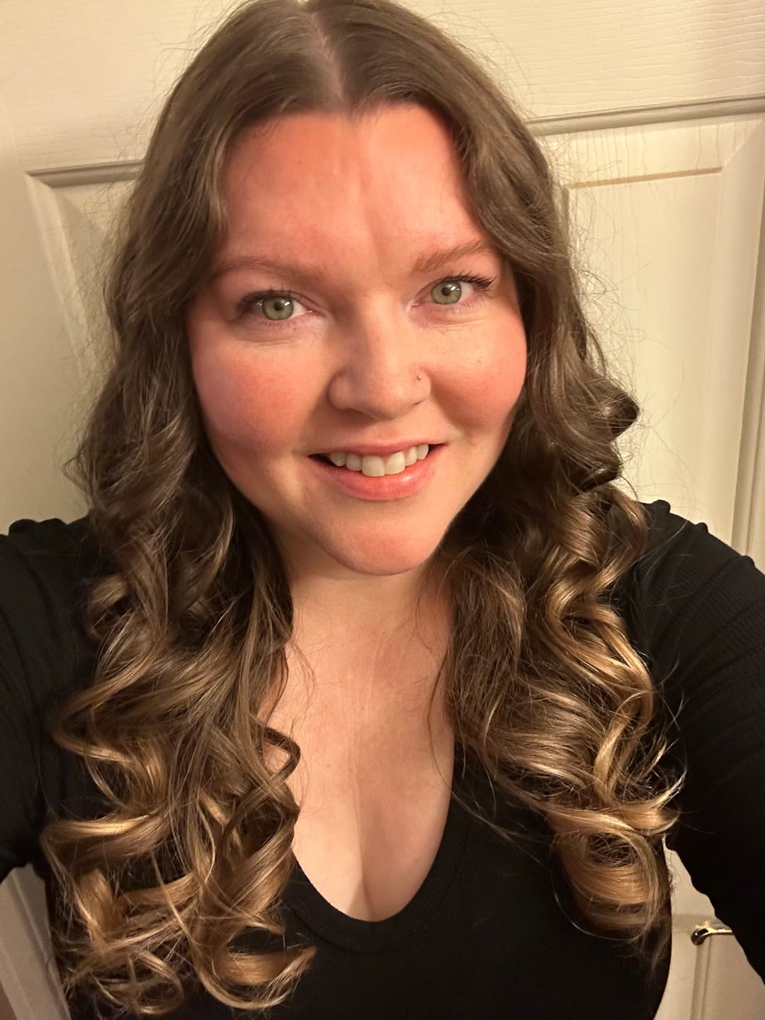 Customer photo review of Curling Headband - Black