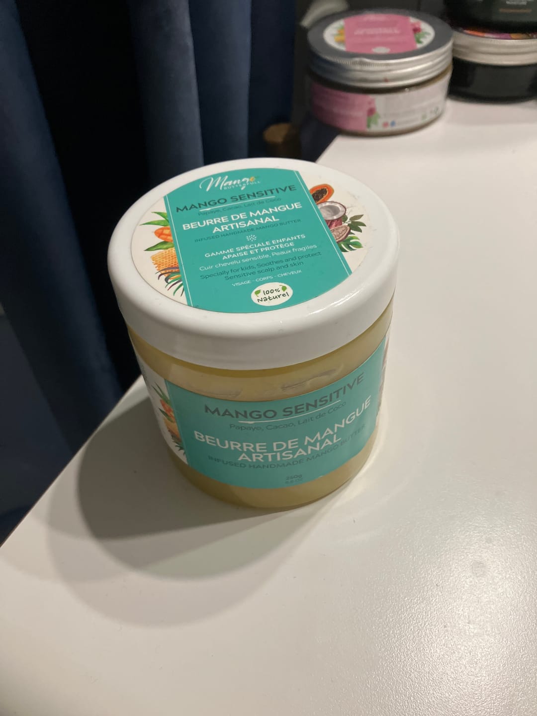 Customer photo review of Beurre de mangue artisanal SENSITIVE