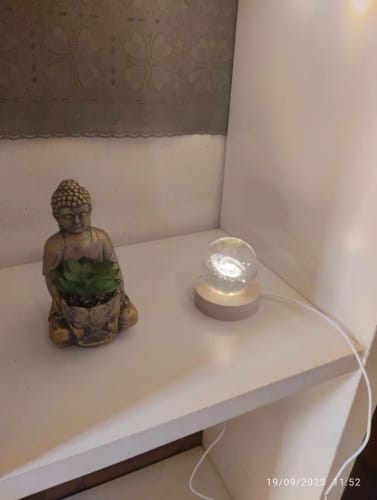 Customer photo review of Galaxy Crystal Ball Night Light