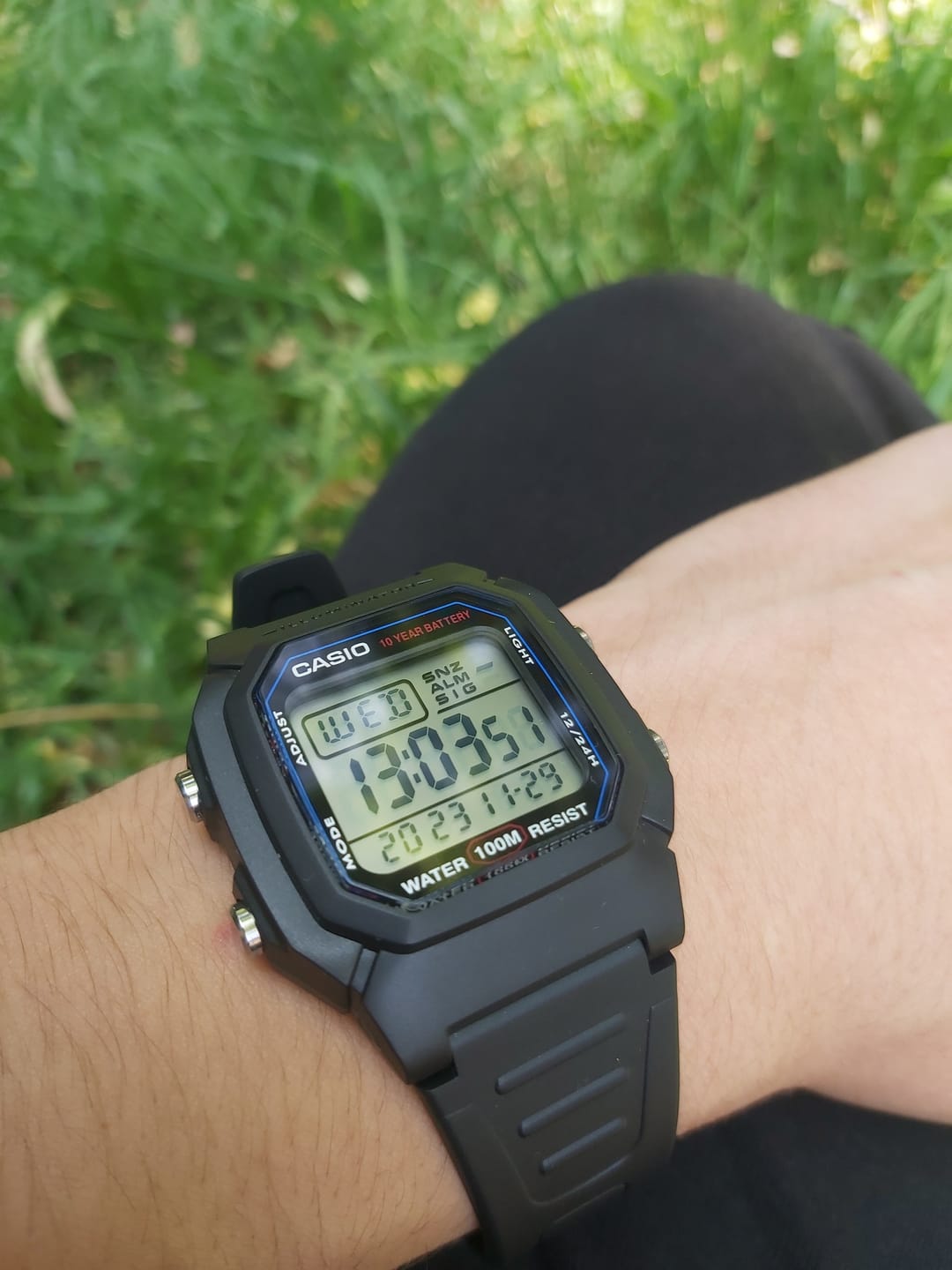 Customer photo review of Reloj Casio Vintage W-800H-1AVDF Líneas Azules