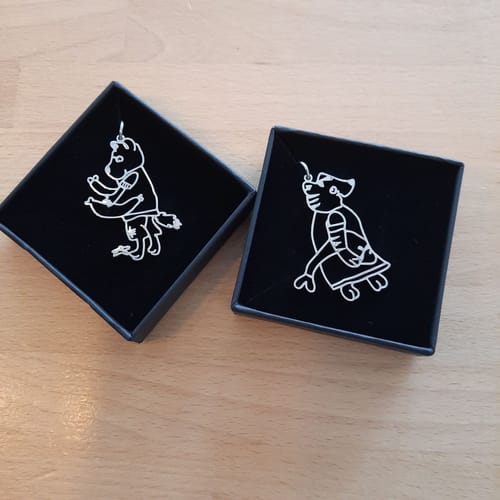Customer photo review of Persönliche Kinderzeichnung als Halskette oder Anhänger