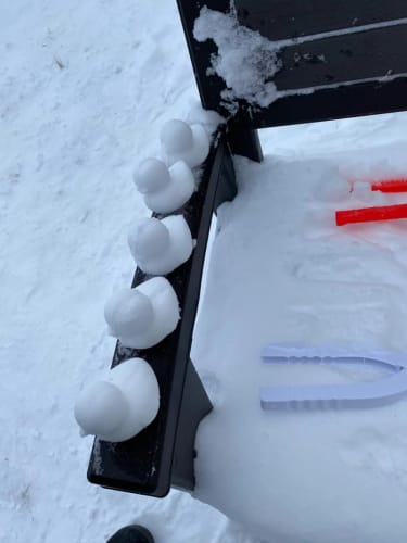 Customer photo review of SnowBuddys - Snowball Kit 4 Pack