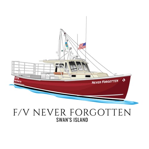 Customer photo review of Custom Digital Boat Artwork