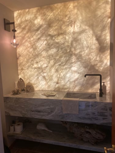 Customer photo review of JC RAINDROP Drew Wall Sconce (Rod)