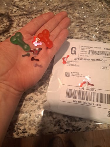 Customer photo review of Bag of Dicks - Sent Anonymously