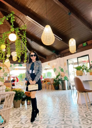 Customer photo review of Tweed Button Up Jacket