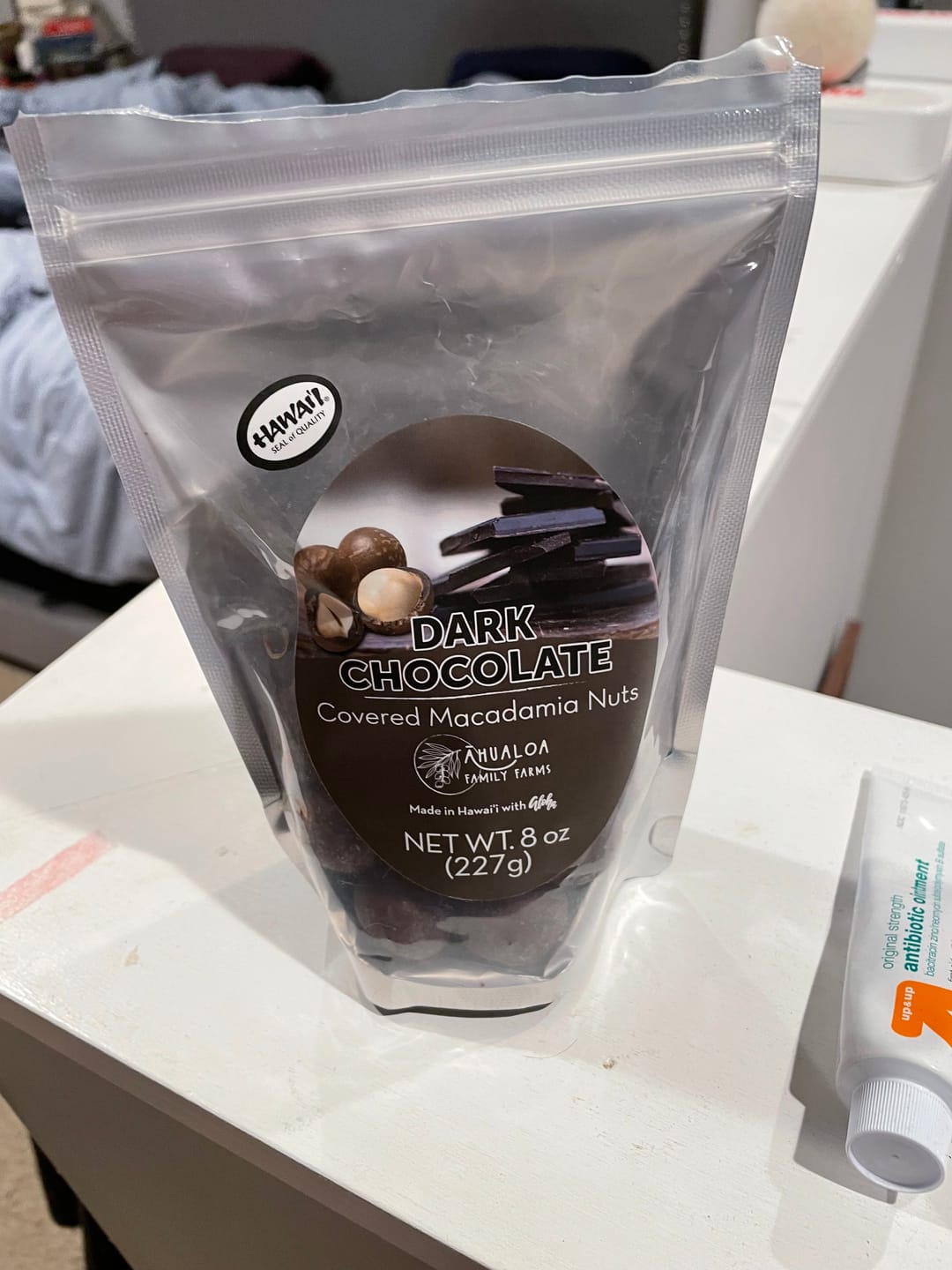 Customer photo review of Dark Chocolate Macadamia Nuts